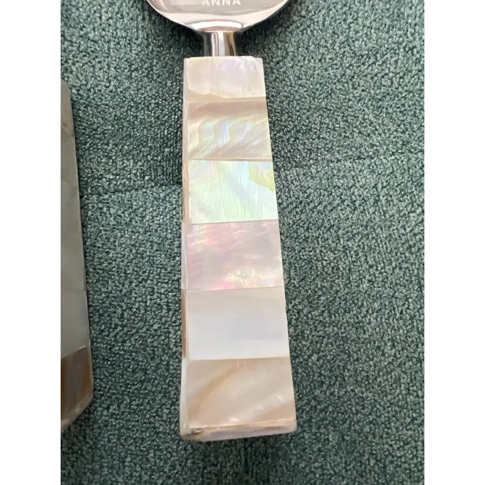 ANNA New York Mother of Pearl Cheese Knife Set Stainless Steel Charcuterie